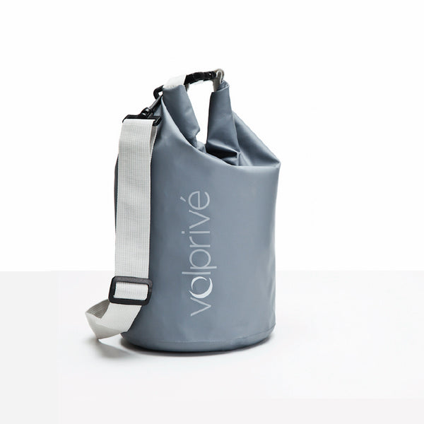 Sac au sec 5L gris BON VOYAGE 100% étanche / Waterproog PVC dry bag 5L grey by Volprivé.
