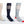Assortiment de bas de compression sur avant jambe mannequin / Assortment of compressive socks made in Canada by Volprivé.