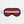 Masque de sommeil rouge en forme de lunette de ski laine mérinos / Sleep mask shaped like a ski goggle in merino wool red made in Canada.