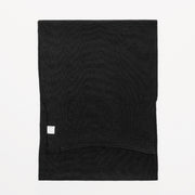 Foulard écharpe en laine mérinos noire / Scarf in merino wool black by Volprivé.